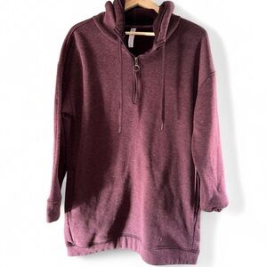 💜 Womens Half-Zip Pullover Hoodie Sweater